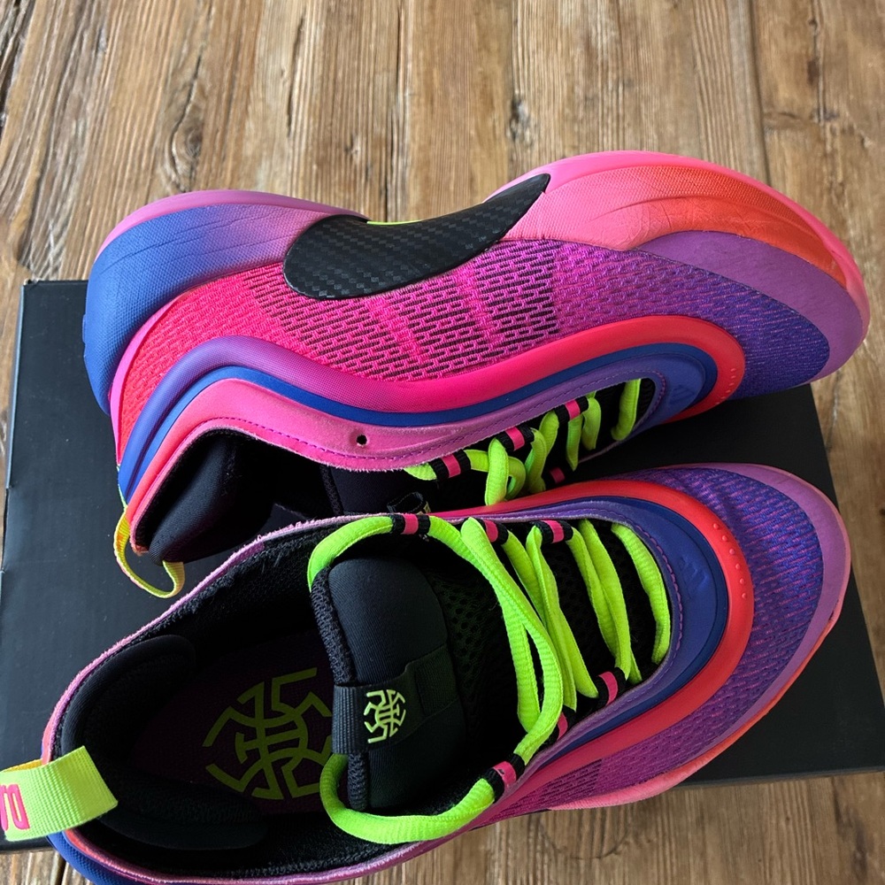 Adidas D.O.N. Issue 5 Pink and Purple Sneakers - Picture 4 of 5
